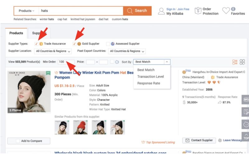buying from alibaba example 2