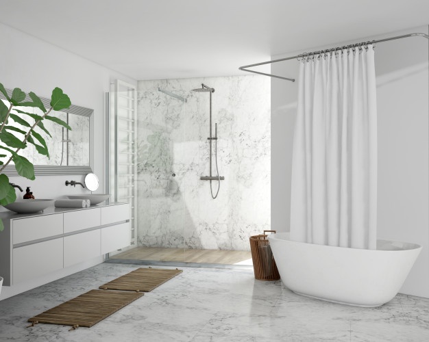 bathtub with curtain cupboard shower 176382 1749
